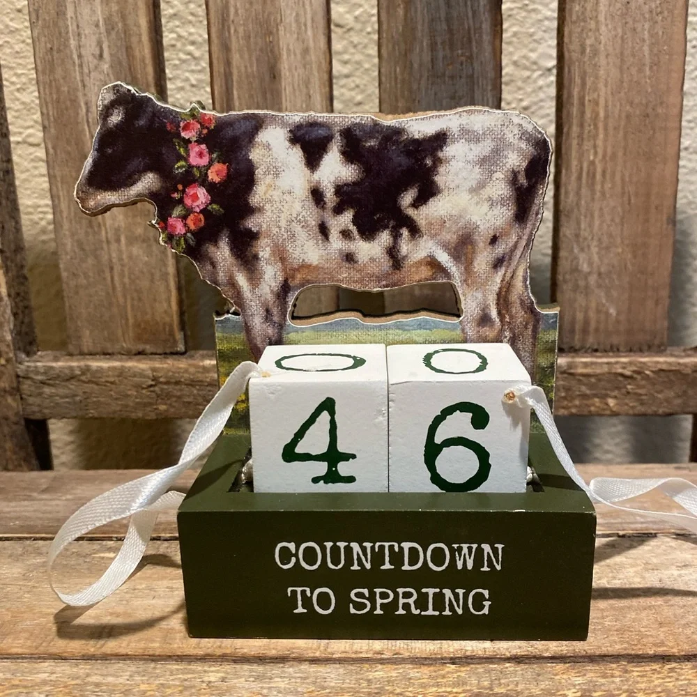 Cow Countdown Calendar To Spring Primitives By Kathy